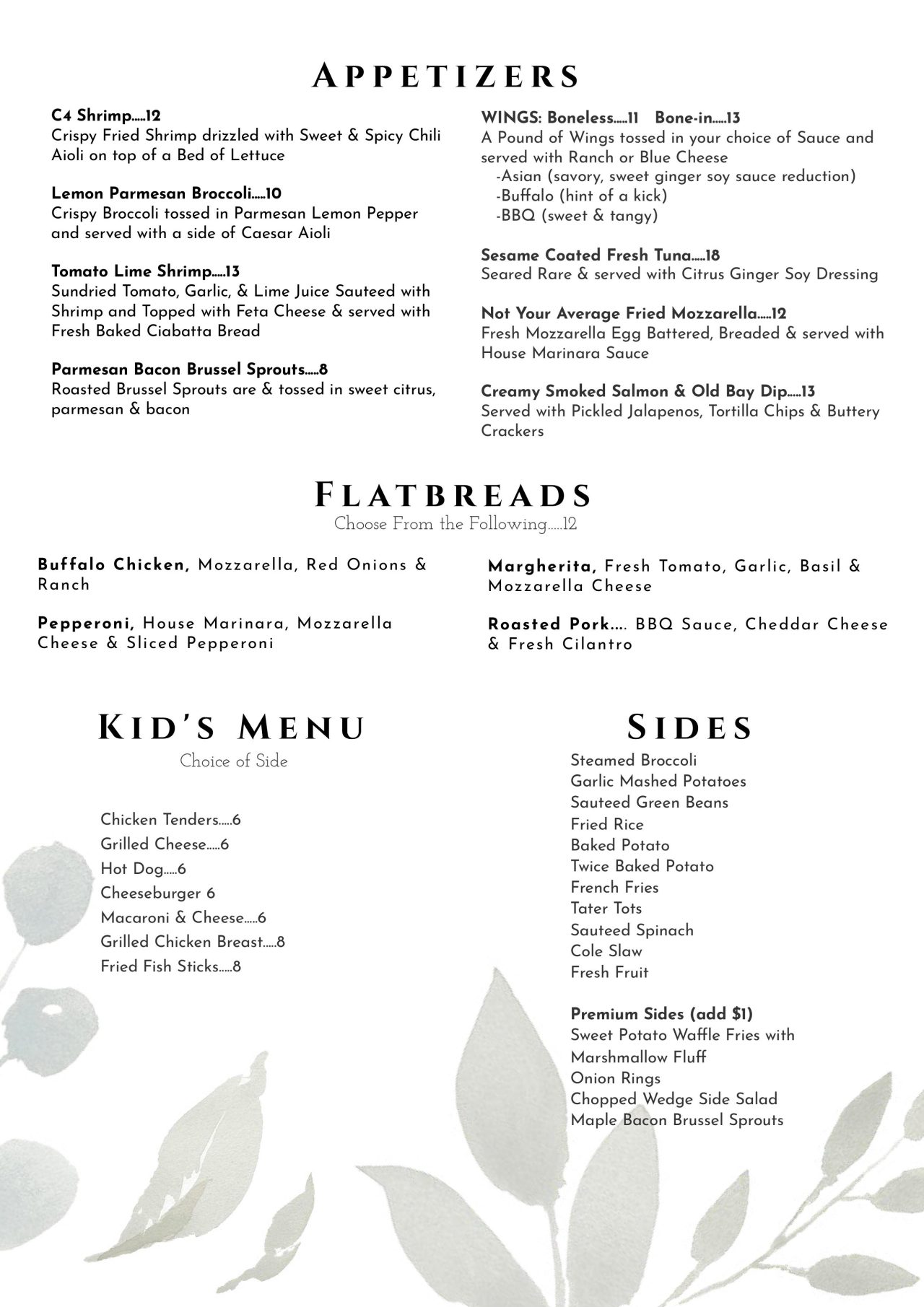 Menus 